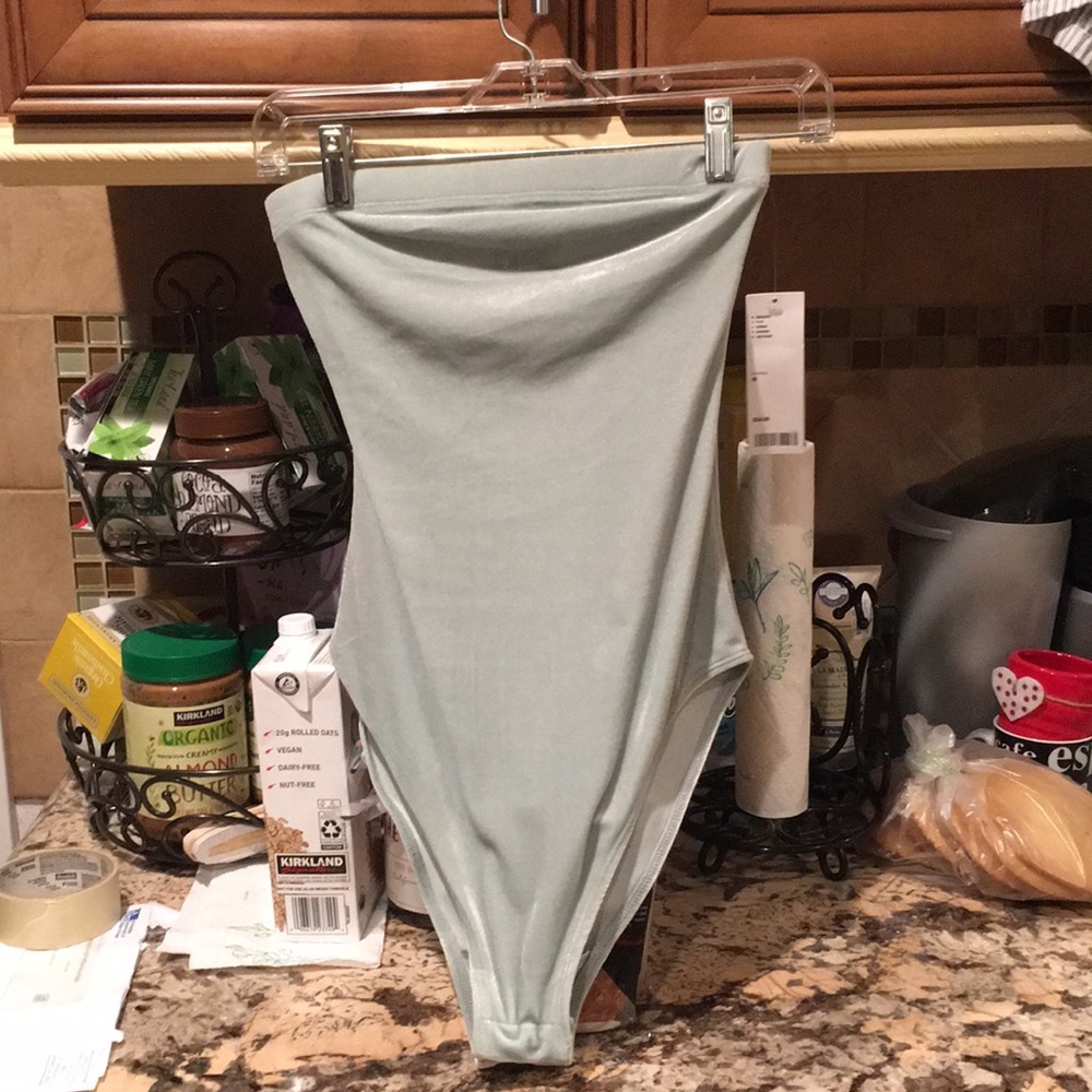 UO Out from Under Velvet Strapless Bodysuit - Picture 3 of 6